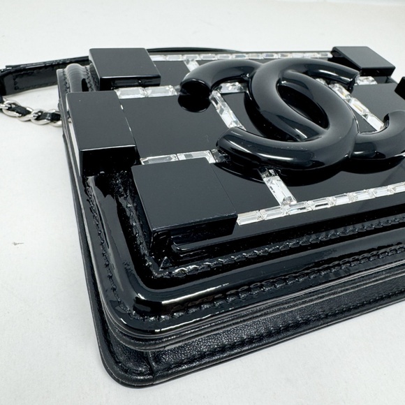 Chanel Crystal & Plexiglass Boy Brick Flap Bag - Picture 9 of 10